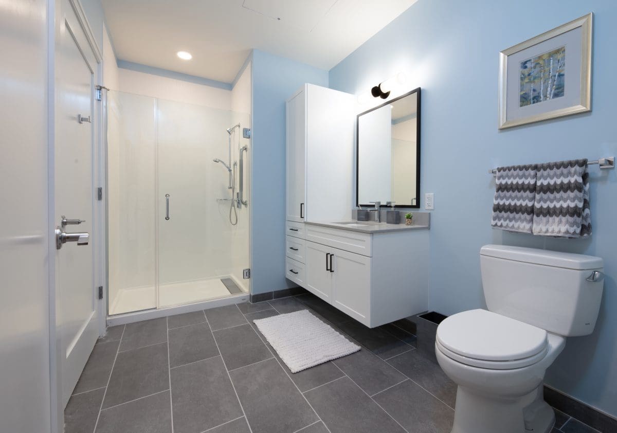 Waterstone on High Ridge model bathroom