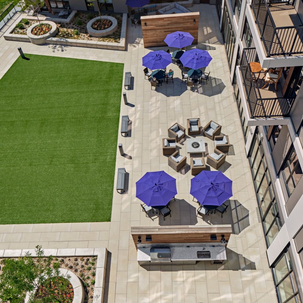 04- Birds Eye Courtyard View