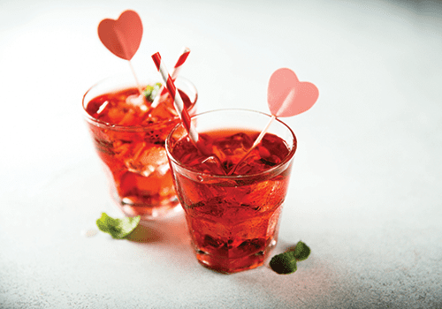 valentine's day inspired cocktails